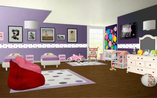 Girls purple room