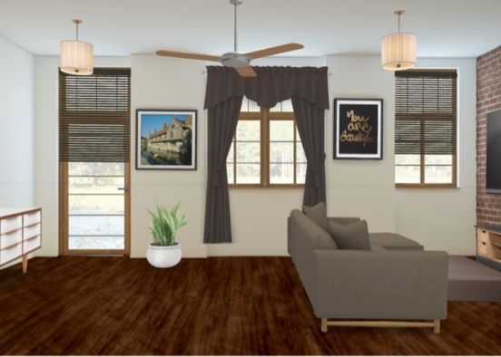 beautifying the living room space... Design Rendering