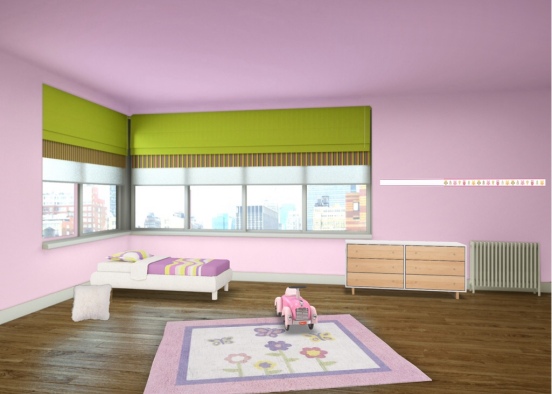 my younger sister room Design Rendering