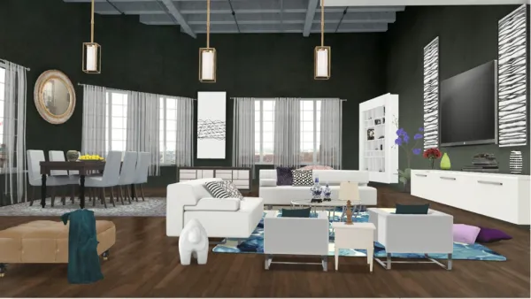 Professional interior design created with Homestyler 3D design software