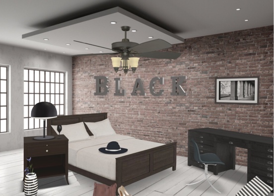 Black and Brown Room!!! Design Rendering