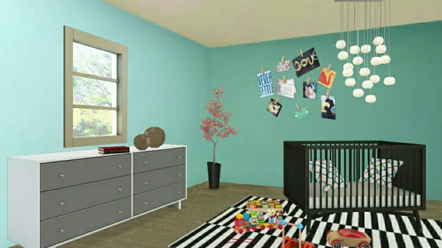 Modern bedroom for babies 