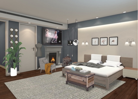 bedroom modern*ish Design Rendering