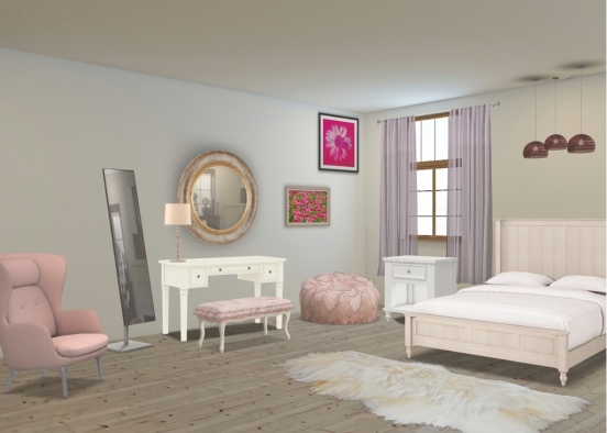 England Bedroom Design Rendering
