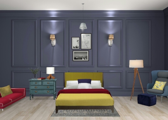 Chambre automnale Design Rendering