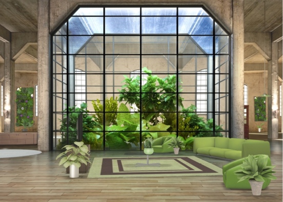 Plant living room Design Rendering