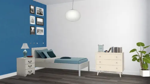 Chanbre d'enfant bleu