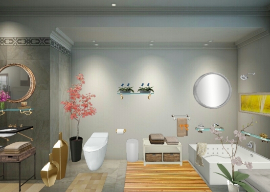Vip bathroom Design Rendering