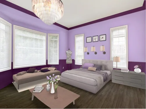 Rose and Lavender Bedroom