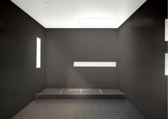 ванная в чёрном Design Rendering