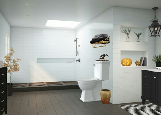 Chic spooky bathroom ♥🕯 Design Rendering