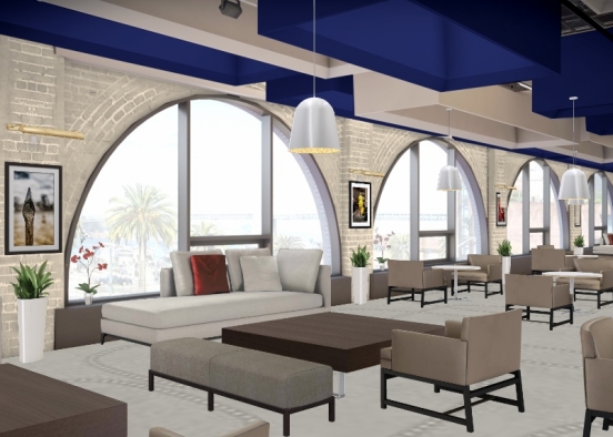 Lounge/restaurant  Design Rendering