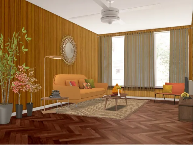 Mid-Century modern living room