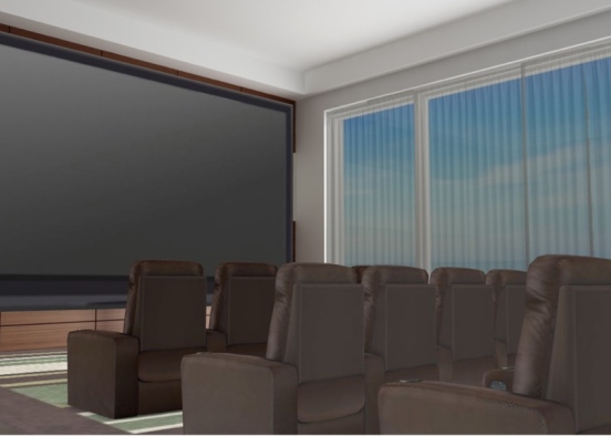 home theater Design Rendering