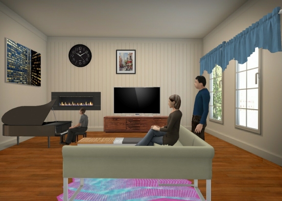 My dream living room  Design Rendering