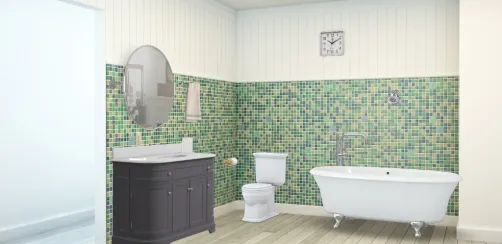 Colorful bathroom