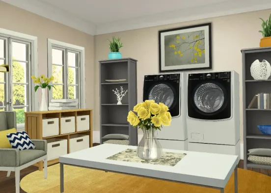 Laundry Oasis Design by Michelle Denise Design Rendering