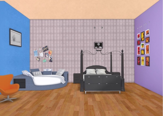 Maddy and passions room Design Rendering
