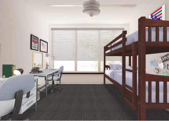 simple dorm Design Rendering