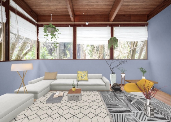 stylish living room! Design Rendering