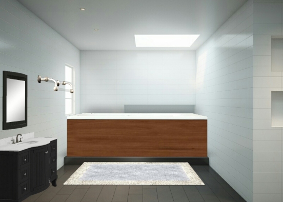 Contemporary bath Design Rendering