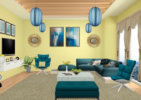 BY living room Design Rendering