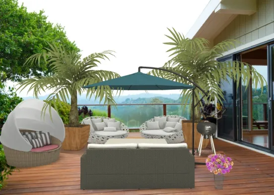 Out side decor area Design Rendering