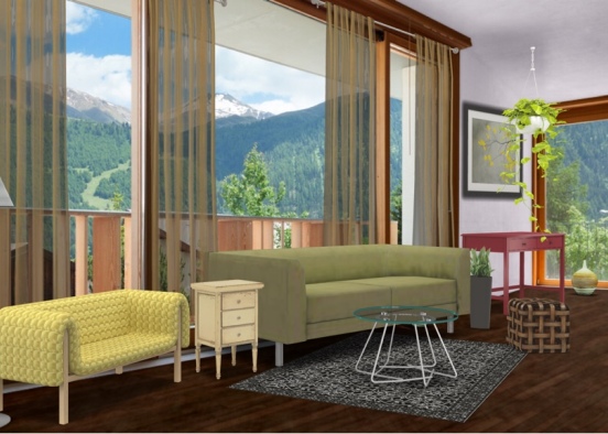 Living room idea Design Rendering