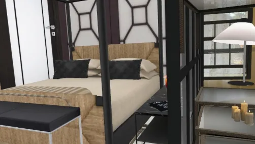 A small suite bedroom