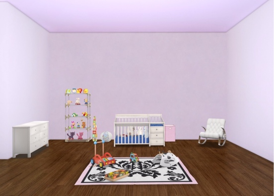 Chambre bébé Design Rendering