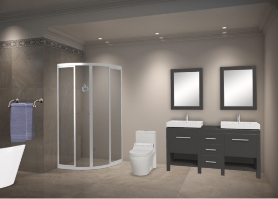 Luzary bathroom Design Rendering