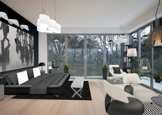 Black white and Gray.... looks awesome Design Rendering