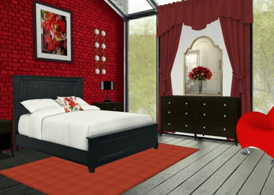 Touch of Red. Design Rendering