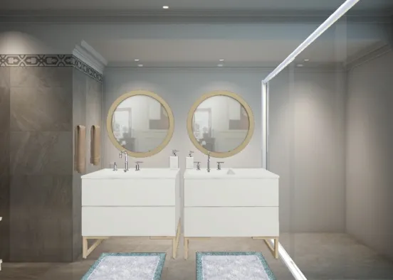 Lux bathroom for couples 💎 Design Rendering