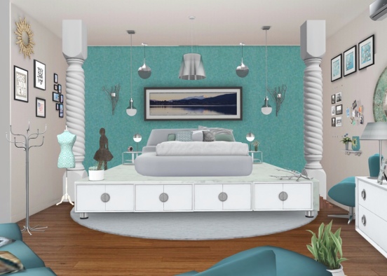 camera da letto  Design Rendering