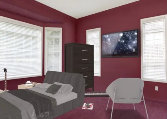 My room if my dream of becoming a singer comes true. Design Rendering