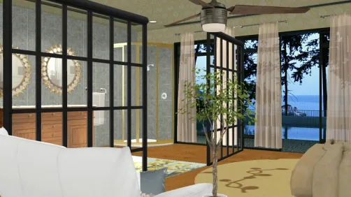 Spare outdoor bathroom 