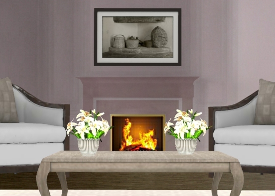 Fireplace musky Design Rendering