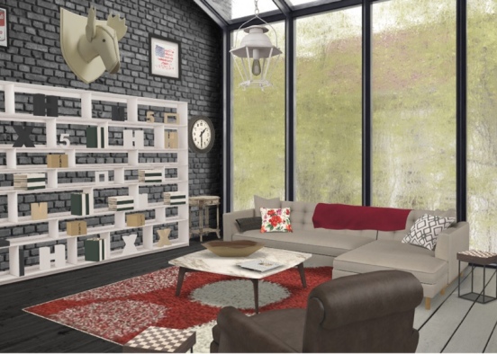 the cozy red Design Rendering