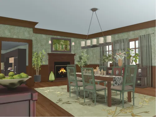 craftsman dining room 