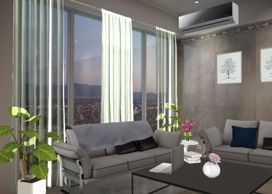 living-room Design Rendering