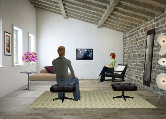 Sala de estar ro Design Rendering