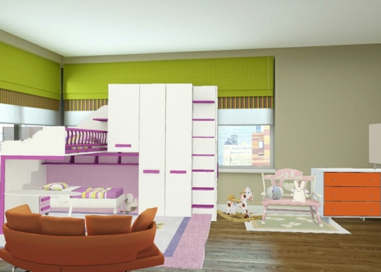 Habitacion de niños Design Rendering
