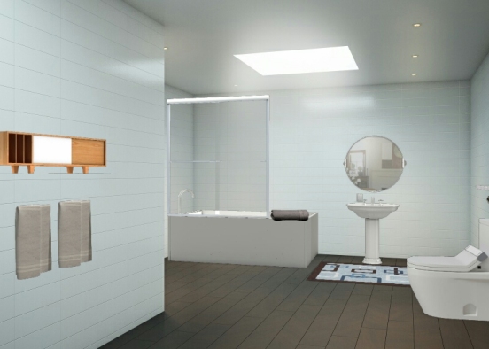 Salle de bain de luxe Design Rendering