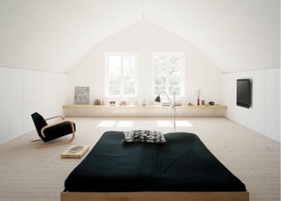 A cozy dream bedroom Design Rendering