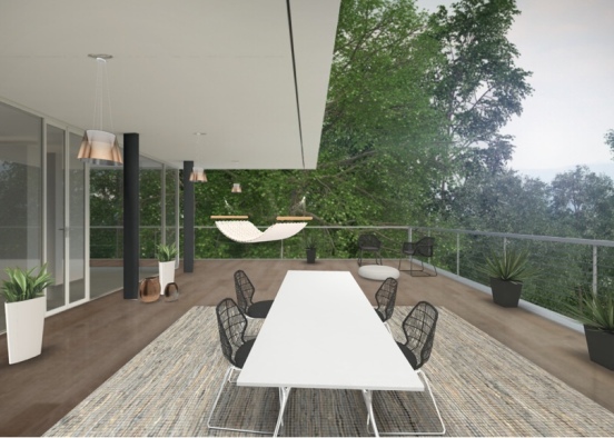 outside space Design Rendering