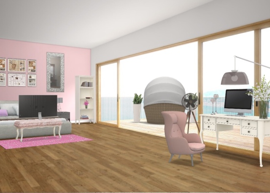 Louises bedroom Design Rendering