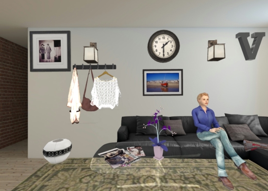 Eleanor's living room v.2 Design Rendering
