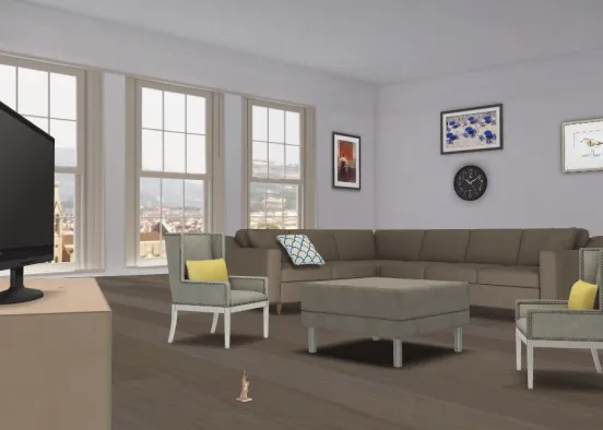 Love living room Design Rendering