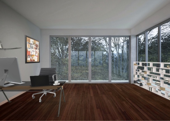 Office with view Design Rendering